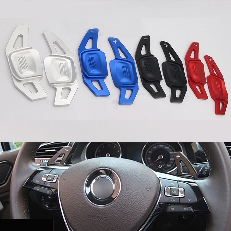 

For VW TSI Golf8 MK8 TSI POLO MK6 Touareg TSI Car Accessories Car Steering Wheel Paddle Extend DSG Direct Shift Paddle Cover 2X