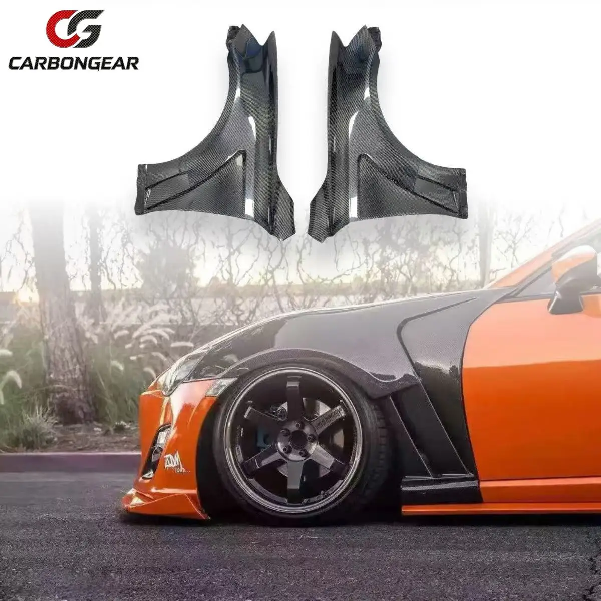 For Toyota GT86 Subaru BRZ ZN6 ZC6 2013-2020 Carbon Fiber Front Fenders A Style Sport Aero Body Kit Performance Upgrade
