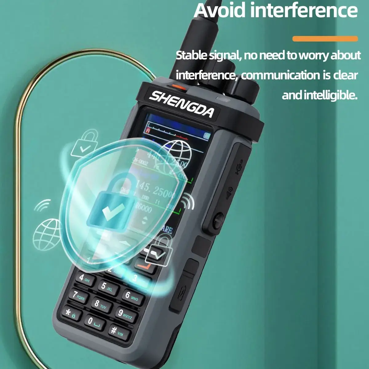 SD-DP4801E 10Wトランシーバー DMR暗号化 マルチバンド ハンディ無線機 FMラジオ VOX CTCSS/DCDS スキャン＆モニター LCDディスプレイ