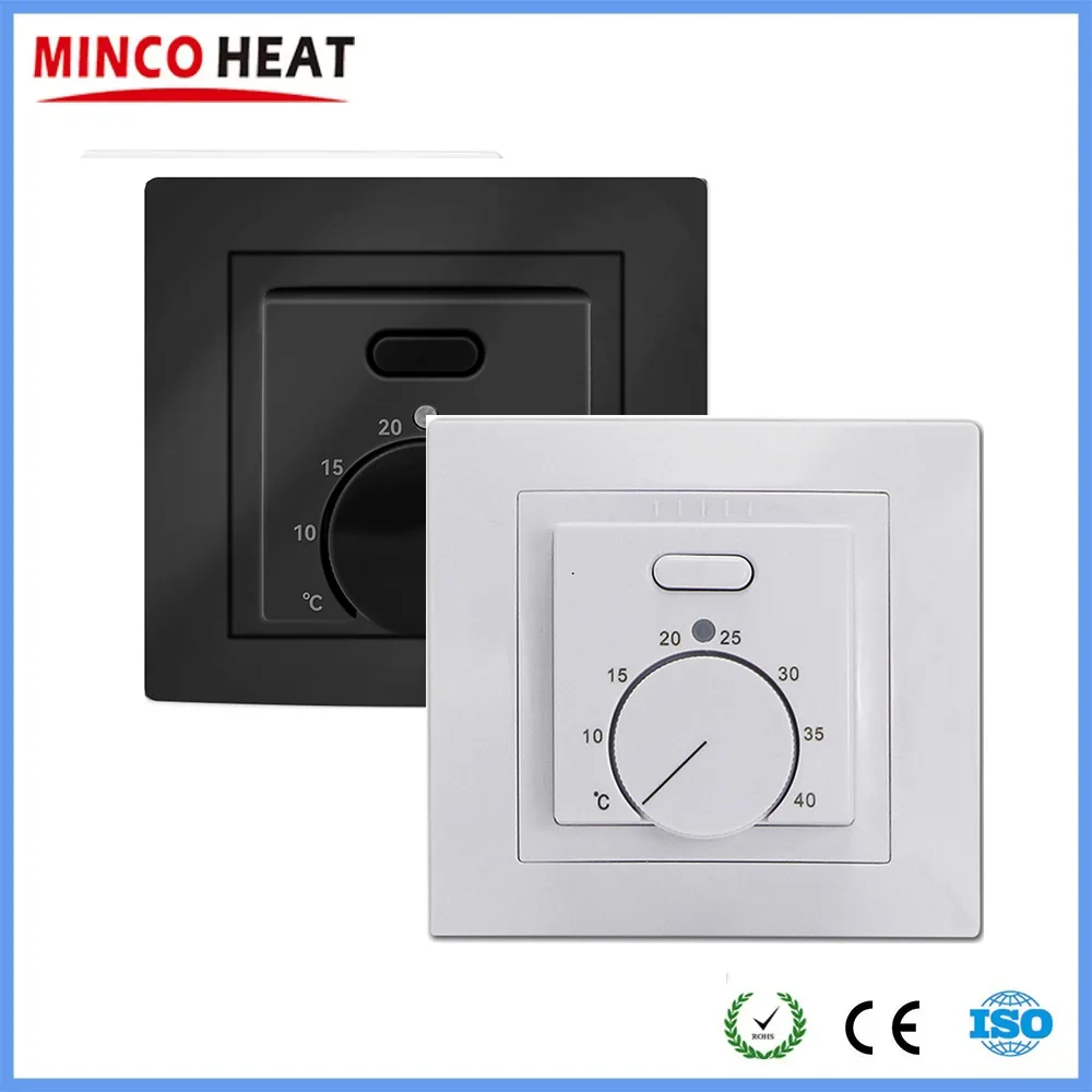 MINCO 난방 전기 MK05 실내 온도 조절기, 바닥 난방 시스템용 온도 조절기, 220V 16A 