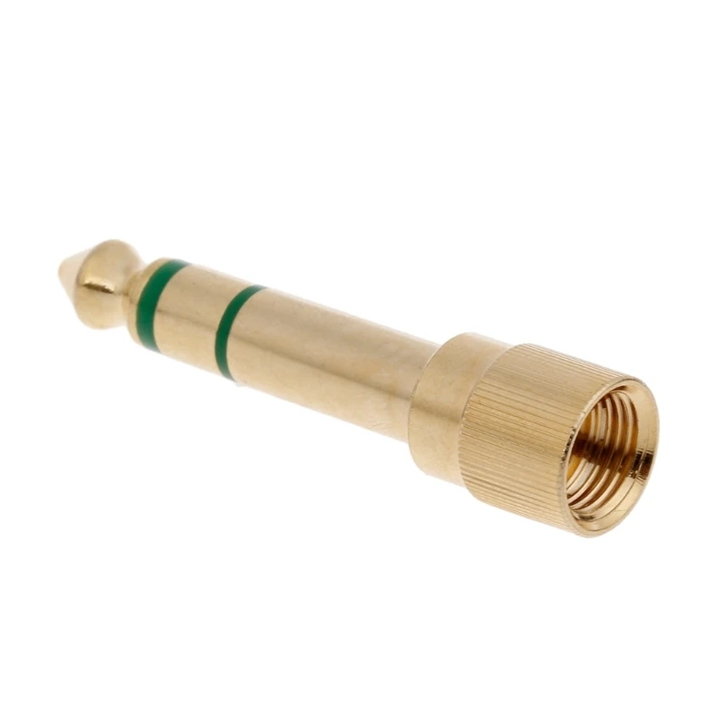 Headphone Adapter 3.5mm Female to 6.35mm Male 1/4 inch to 1/8 inch Stereo Aux Plug Headphone Adapter Gold Plated plug