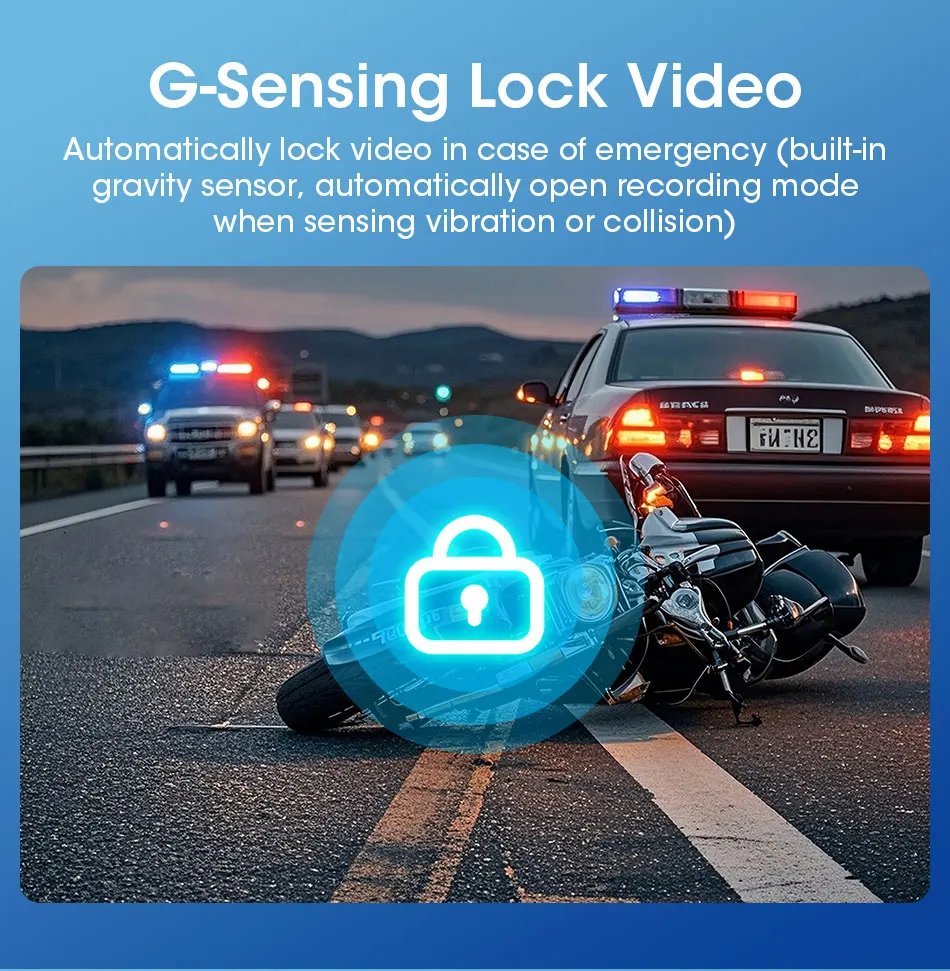 Srnubi 8,1 Zoll Motorrad DVR Navigation GPS Wireless Carplay Moto Android Auto IP67 Wasserdichter Monitor Motorradhelm Kamera – Detail 19