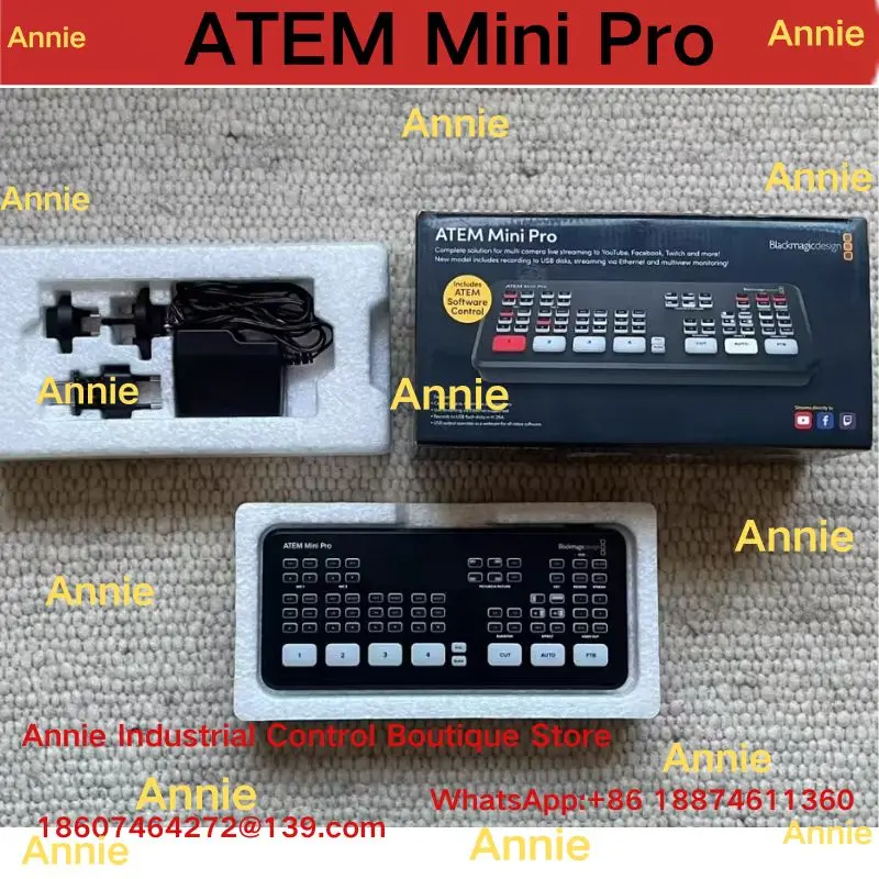 New ATEM Mini pro 4-Channel HD Director Station Live Stream Switcher with Ethernet And USB Streaming for Computers