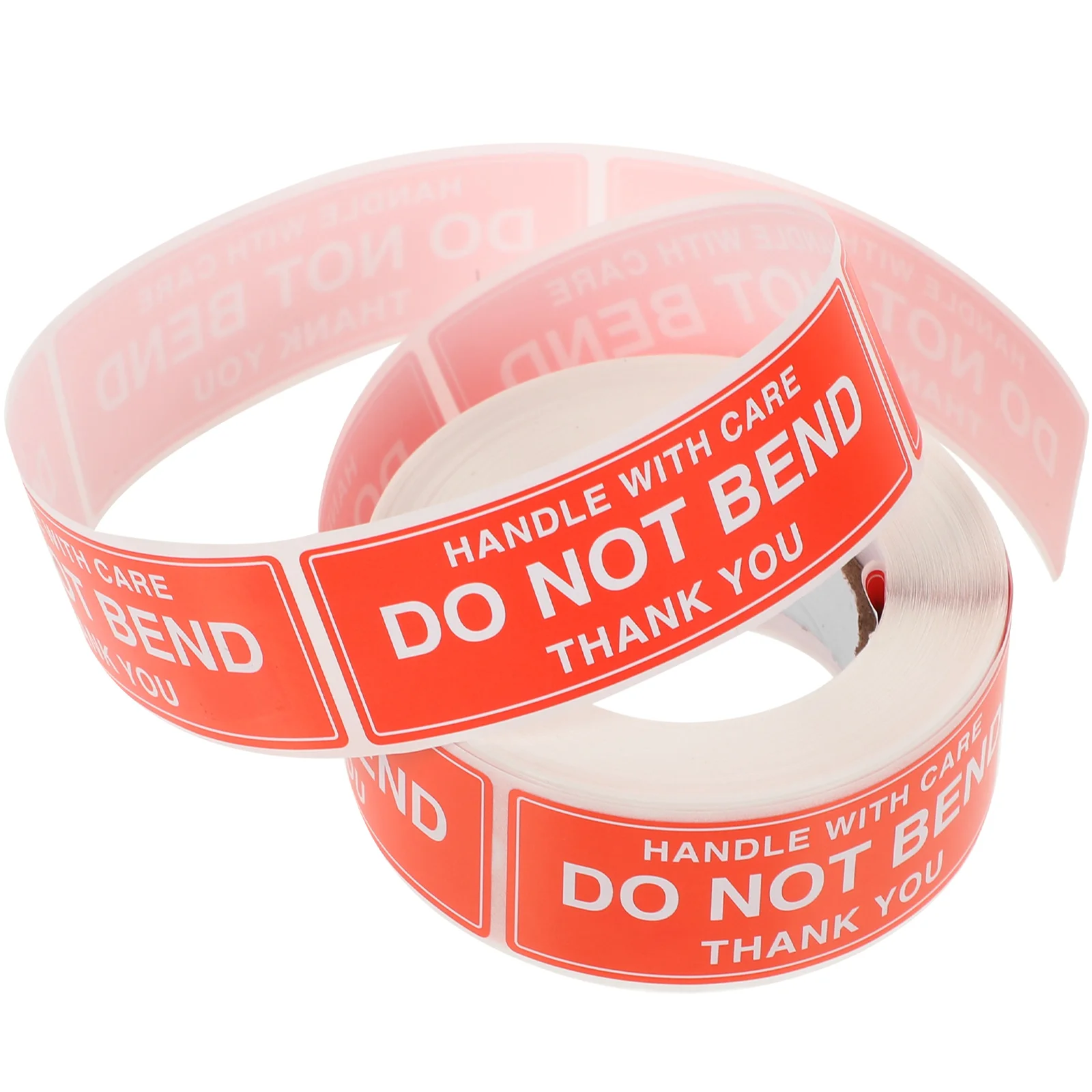 Self Adhesive ป้ายเตือนสติกเกอร์บรรจุการจัดส่ง Do Not Bend ข้อควรระวัง Decals กาวที่แข็งแกร่งน้ําหนักเบา Easy