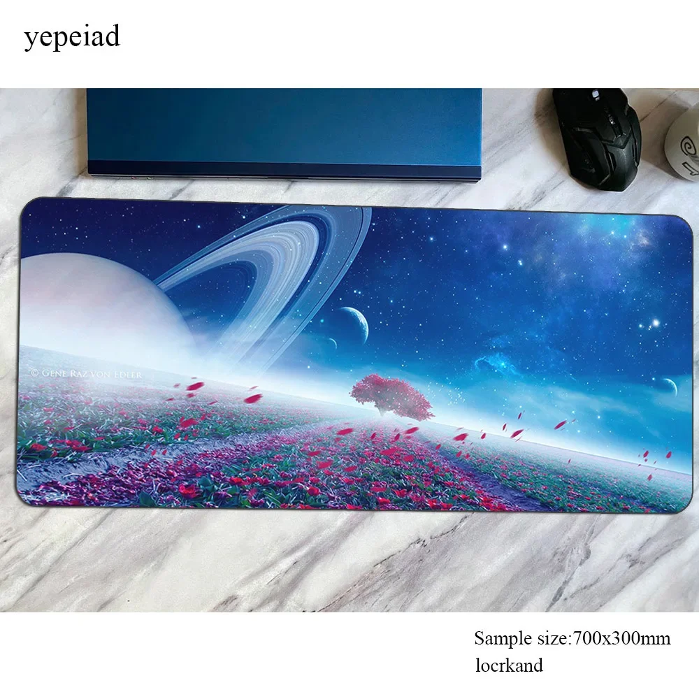 Planetscape Mouse Pad Gamer 700x300x4mm Mousepad Soft Desk Mat Gaming Accessories Pc Game Base Keyboard Mats Oversized