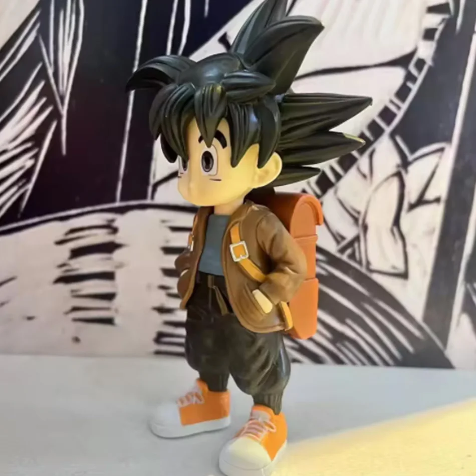 Anime son goku figuras dragon ball super estatueta modo bonito figura estátua dbz modelo pvc brinquedos colecionáveis ornamento presentes brinquedos