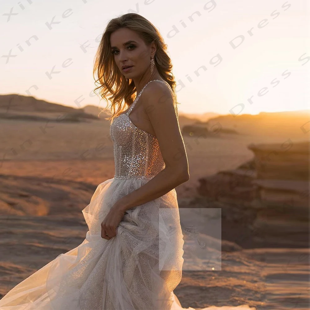 Sexy fora do ombro vestidos de casamento sem mangas, sereia espumante, simples sem costas, elegantes vestidos de baile emagrecedores, personalizados, novo, 2024