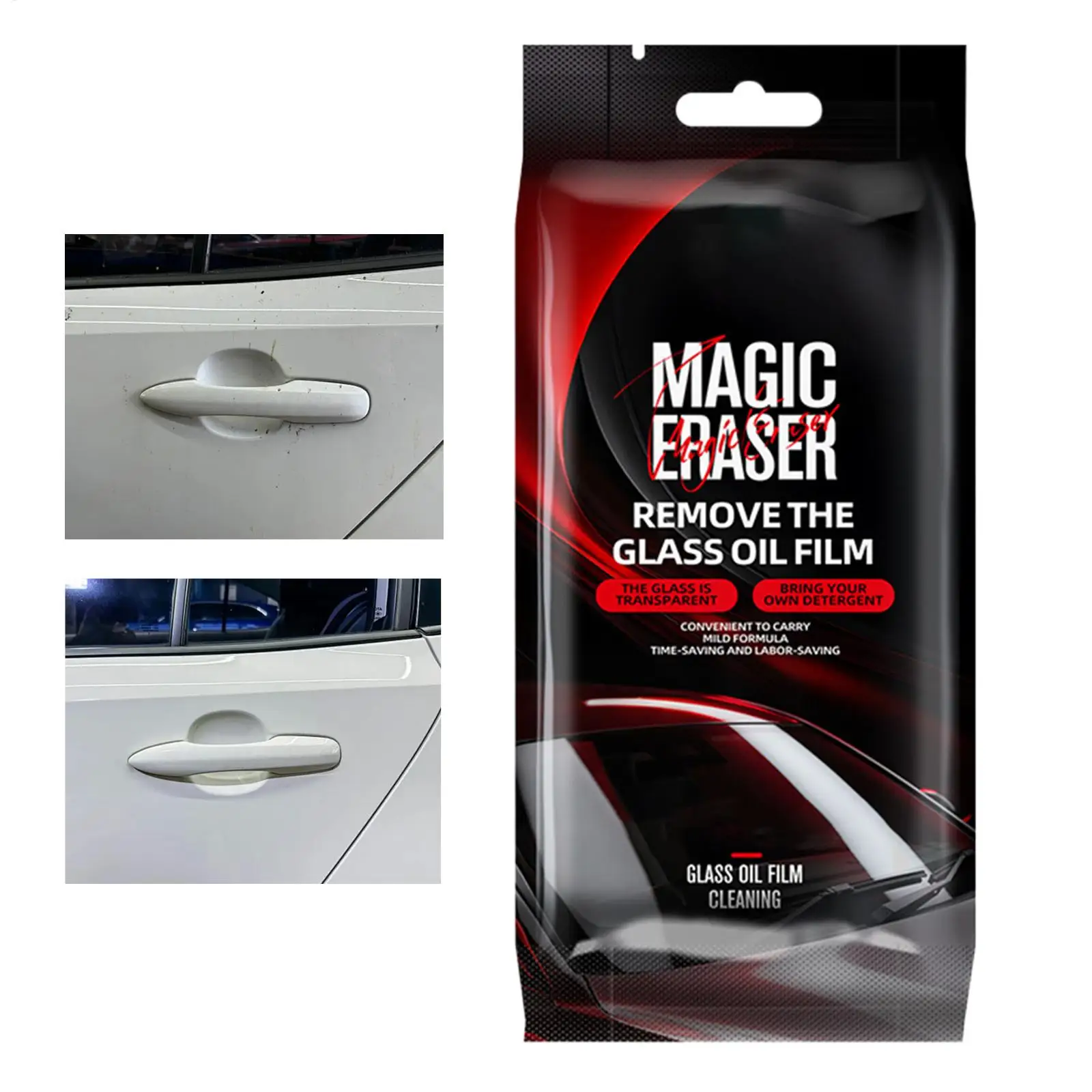 Oil Film Remover for Car Window 5 Pieces Automotive Cleaning Supplies Auto Oil Film Cleaning Sponge for Detailers Drivers Road