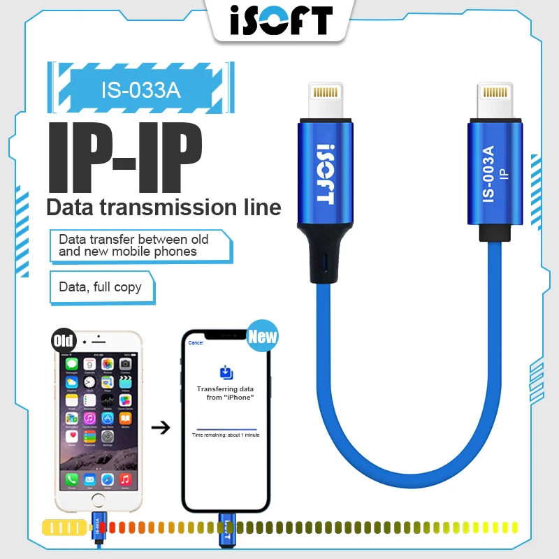 Línea de transmisión de datos con un clic, copia y transferencia de fotos/videos/aplicaciones/registros de chat/datos para Iphone, Android, TYPE-C