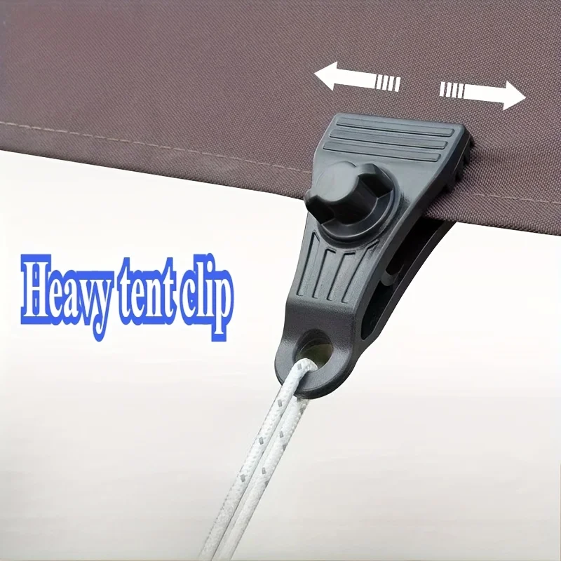 

5PCS Heavy-Duty ABS Locking Rotating Crocodile Tooth Design Clips Suitable For Camping RV Roofs Accessories