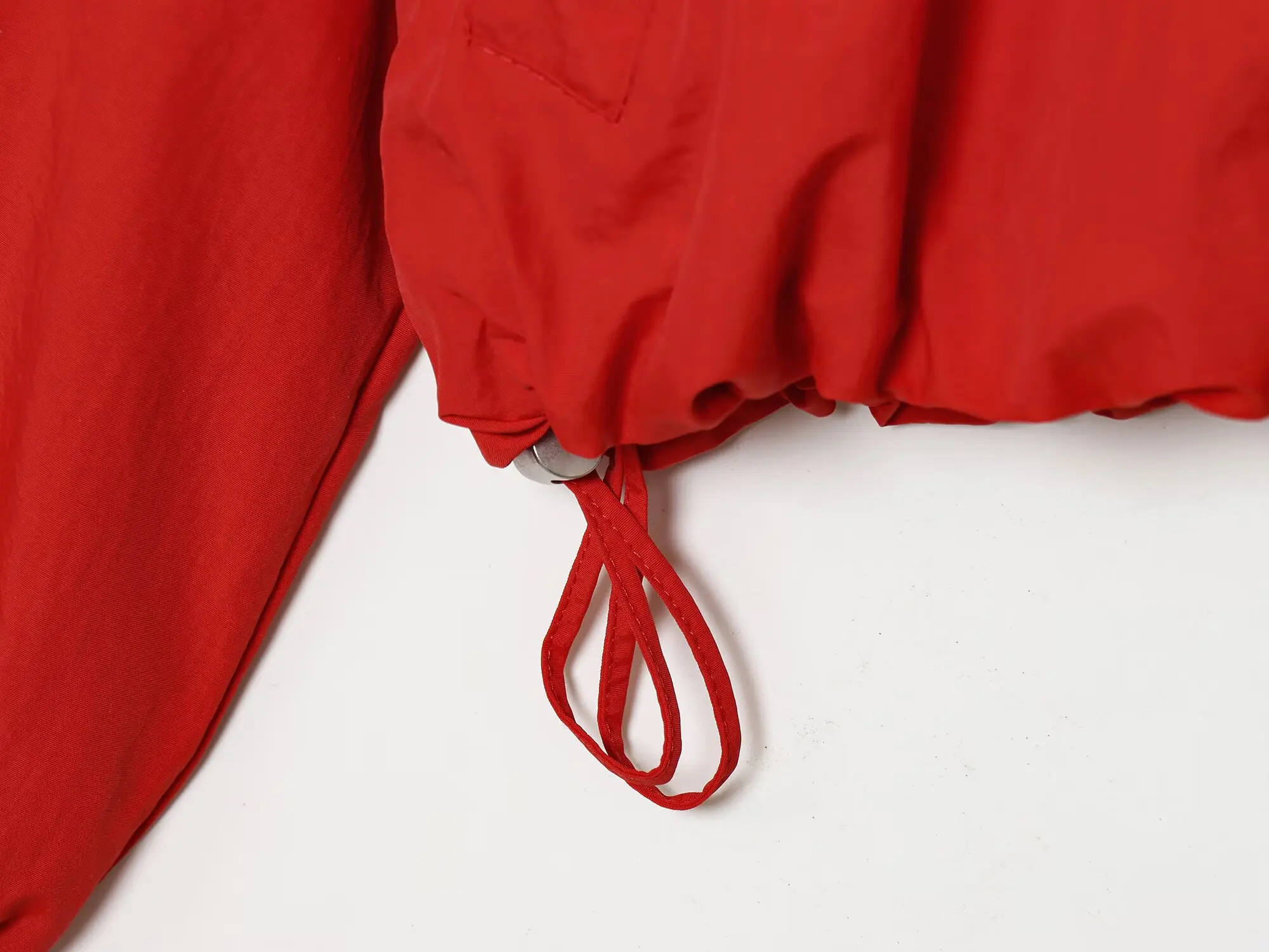 TFMLN Modische Damen-Kapuzenjacke mit Reißverschluss, lässig, Oversize, langärmlig, mit Kordelzug, geraffte Mäntel, Frühling, neu, Schnürmäntel für Damen – Detail 14