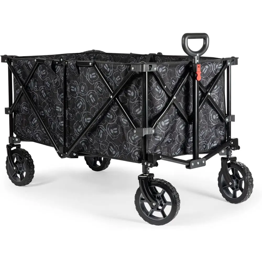 

Прочная универсальная тележка с внедорожными шинами для приключений на природе и повседневного использования (черная)