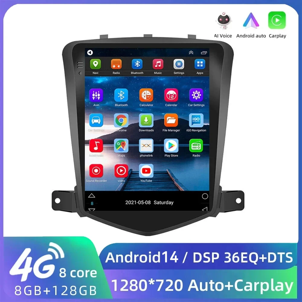 

Android 14 for Chevrolet Cruze 2008-2013 Tesla Screen Car Radio Player GPS Navigation Multimedia wireless Carplay DSP 4G+WIFI