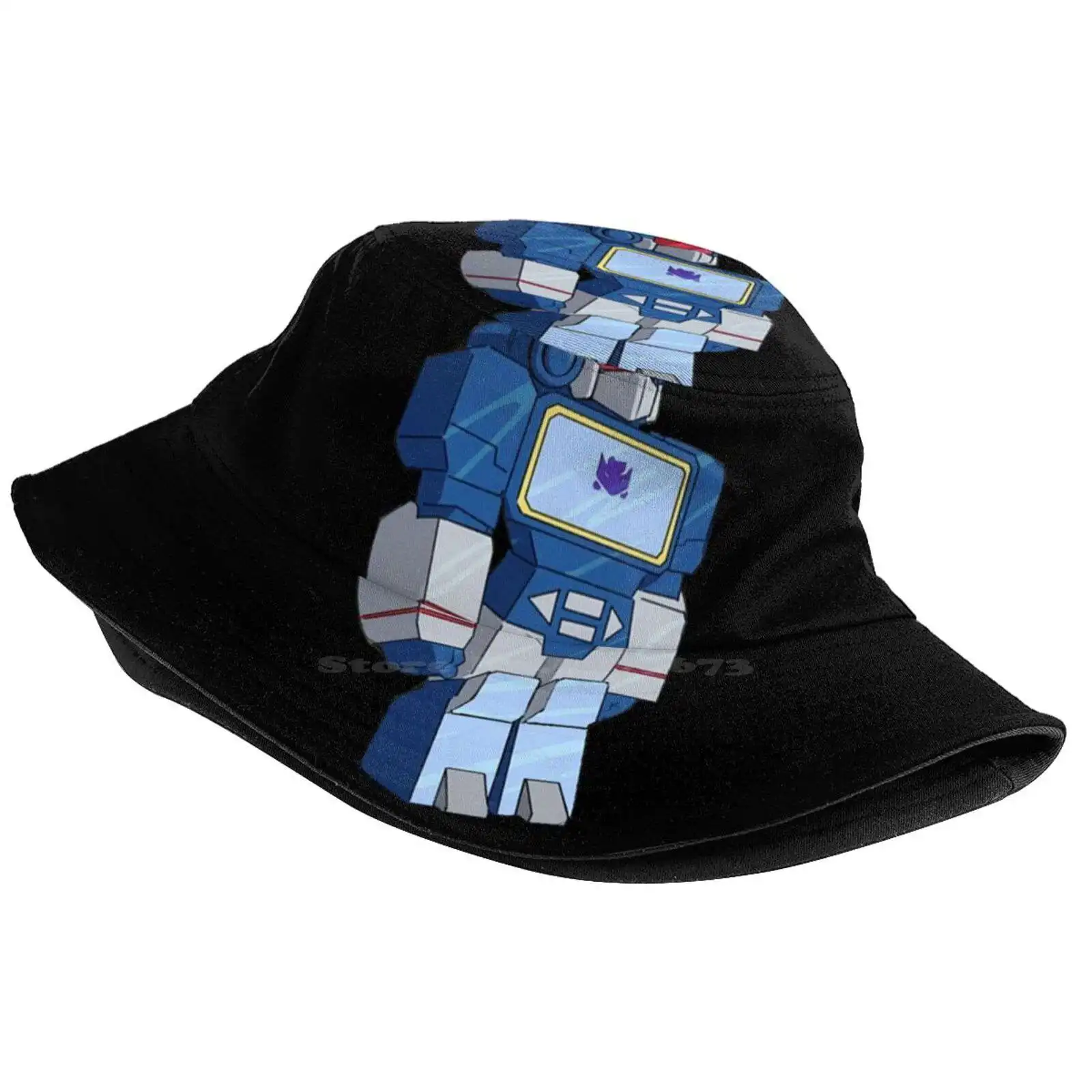 Soundwave Sun Cap Fisherman Hat Bucket Hats Soundwave 80S Cybertron Decepticons G1 Robot