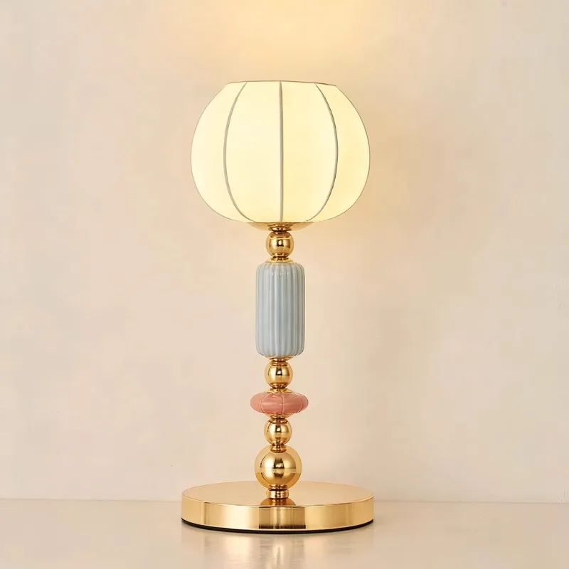 

Modern simple light luxury bedroom ceramic bedside lamp premium atmosphere desk lamp
