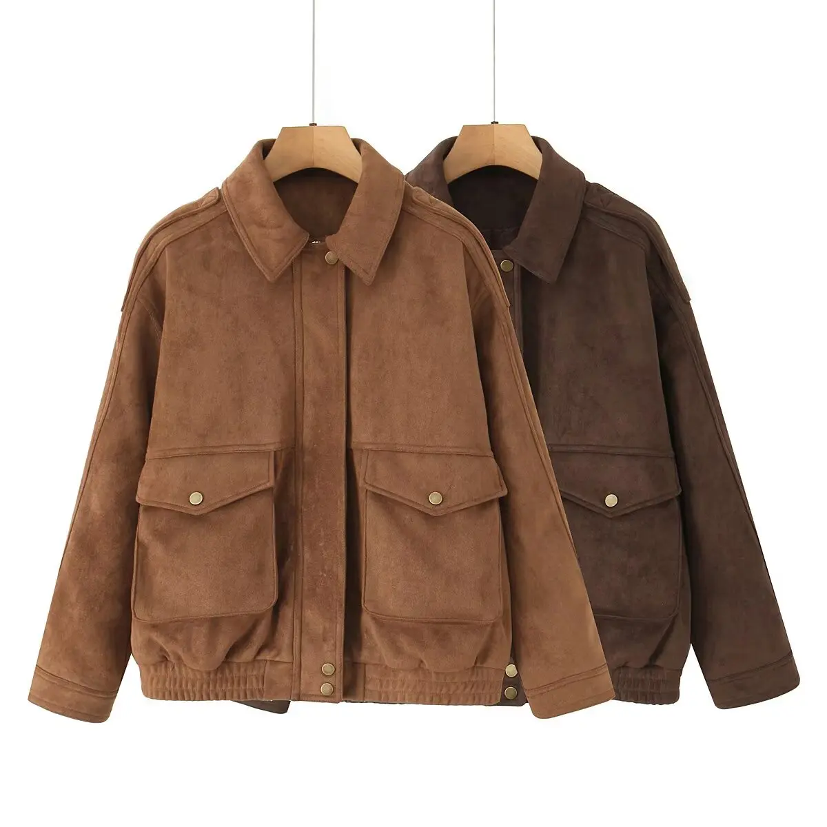 

Faionable Женская верхняя одежда Jaet H2475 с универсальным скользящим воротником Универсальная женская верхняя одежда свободного кроя для поездок на работу...