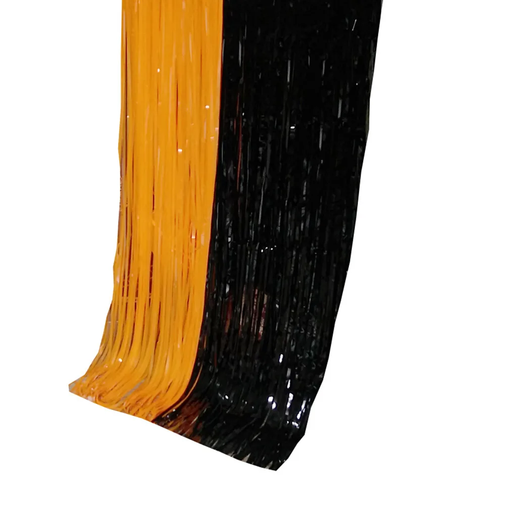 

Birthday Backdrop Decoration Black Fringe Door Metallic Curtains Party Photo Background Non Fading Smooth Easy