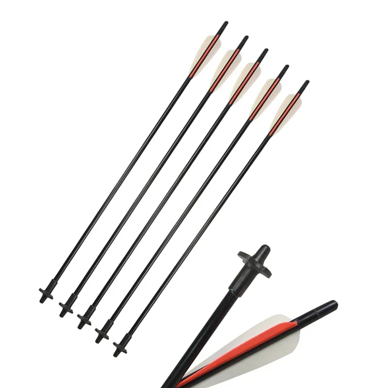 6/12pcs Archery Crossbow Release Bolts Fiberglass Arrows for Outdoor Sports Compound Recurve Bow Hunting Shooting Accessories