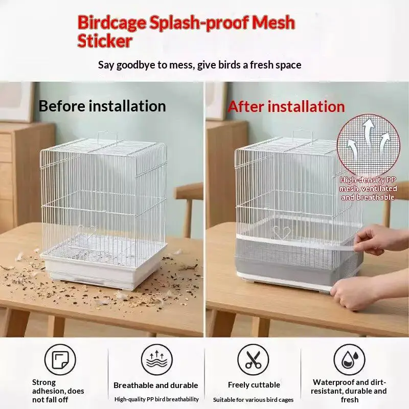 Hot 5M/Roll﻿ Bird Cage Splash Proof Anti Food Gauze Mesh Cage Repair Breathable Durable Window Screen Repair Cuttable Mesh Tapes