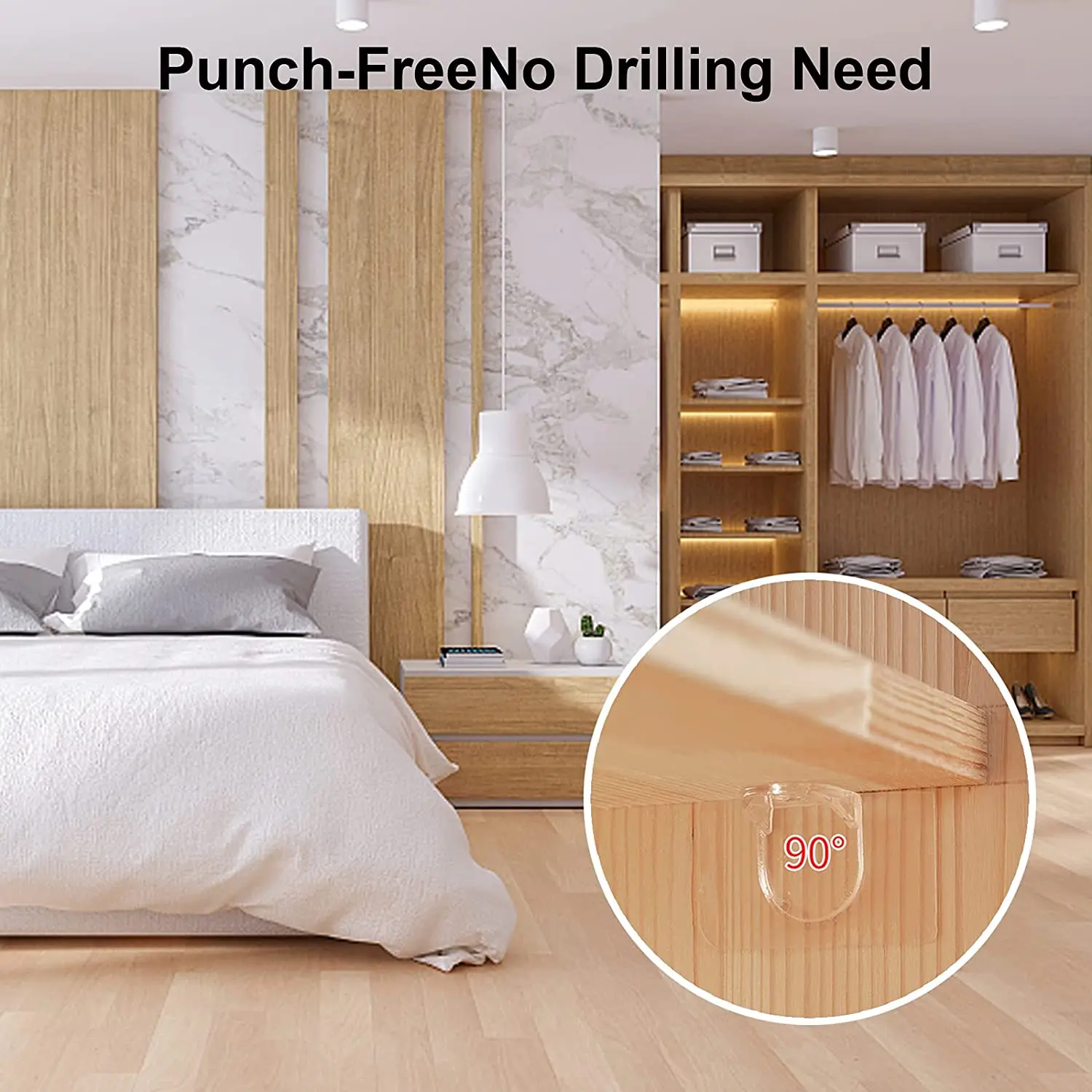 NEW 24PCS Punch Free Shelf Support Peg-Self Adhesive Shelves Clips for Kitchen Cabinet Closet Brackets Clapboard Layer
