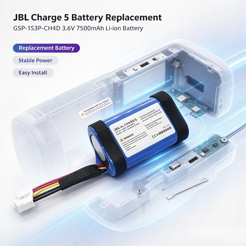 GSP-1S3P-CH4D Replacement Battery 3.6V 7500mAh Compatible with J-B-L Charge 5 Portable Speaker