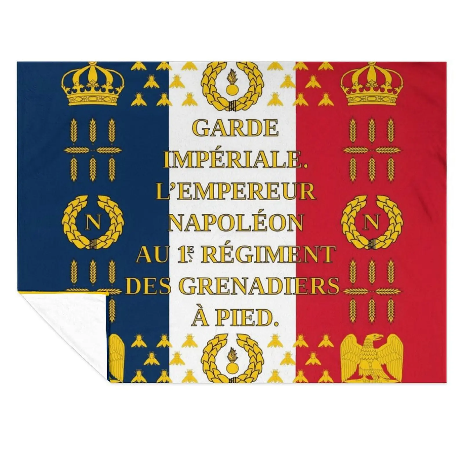 

Drapeau de la Garde Impériale - Napoleonic Flag of 1st Regiment Throw Blanket For Baby Beautifuls Blankets