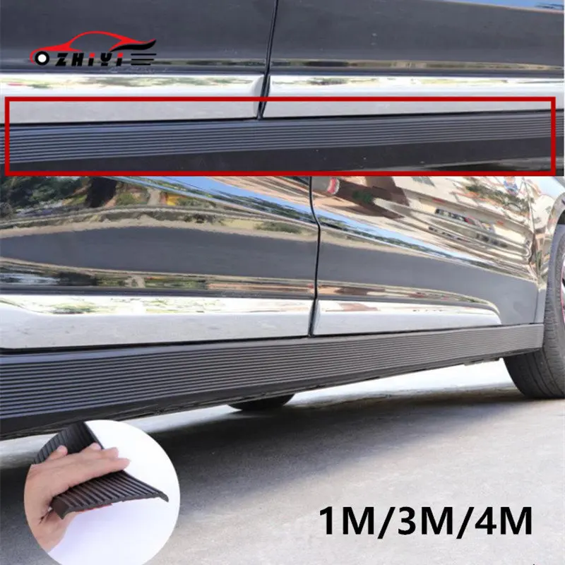 1M/3M/4M Car Door Side Edge Guard Decorative Protector Body Side Skirts Anti-scratch Protection Strip Car Stickers for All Cars