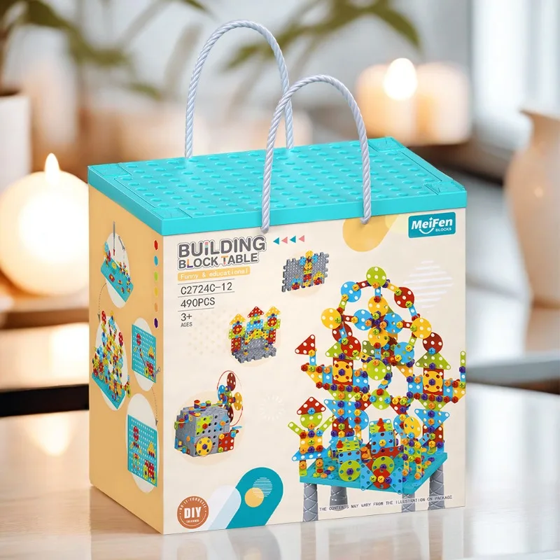 

DIY Screw-Removal Building Blocks Early Learning Educational Assembly Toy Hands-On Activity Stimulates Manual Dexterity