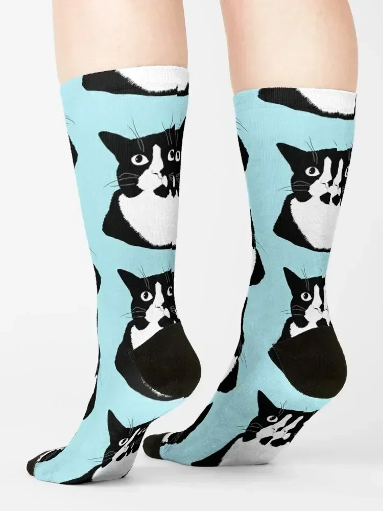 Photogenic Cat - Nice Boo Pic Socks japanese fashion heated gifts designer Mens Socks Women's
