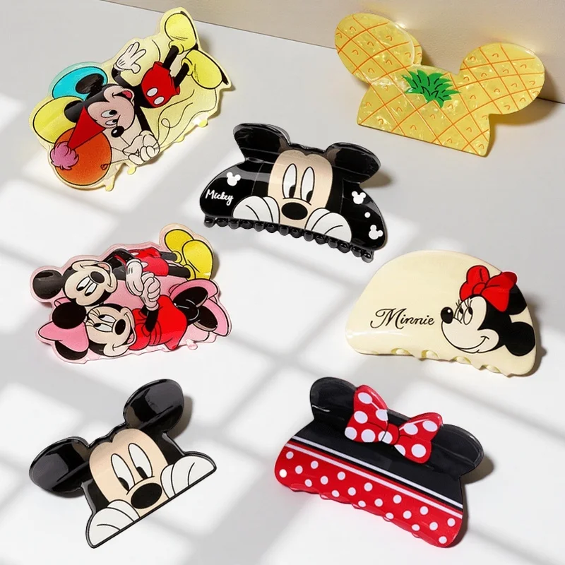 مجموعة مخالب شعر ديزني ميكي وميني مكونة من 7 قطع. احصل على مزاجًا جيدًا كل يوم. إنها إكسسوار شعر متعدد الوظائف