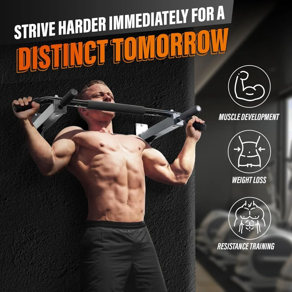 قضيب سحب يُثبت على الحائط - معدات رياضية منزلية متعددة الوظائف لتدريب القوة وتمارين الجزء العلوي من الجسم #5