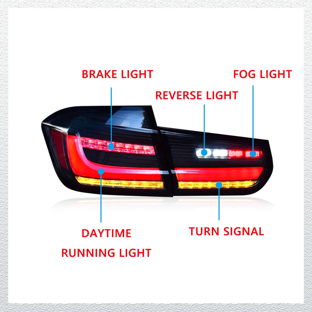 

New LED Tail Lights for BMW 3 series F30 F35 2013-2018 led DRL Car Taillights Assembly Signal Auto Accessories Modified Lamp