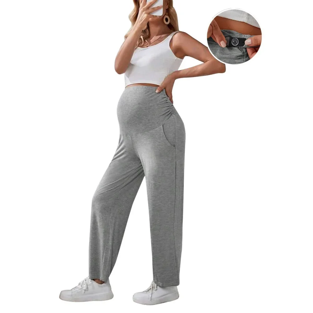 slim fit dress slacks Grey Secret Fit Belly Modern Work Pant