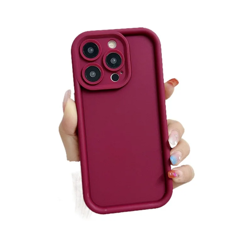 Geschikt Voor Huawei Mate60pro Effen Kleur Emery Mobiele Telefoon Case Materiaal Honor 90 Anti-Fall Mobiele Telefoon Beschermhoes