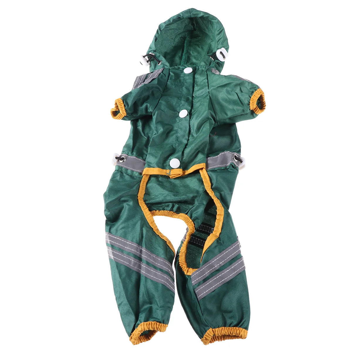 

Small Dog Raincoat Reflective Waterproof Rain Hoodie for Small Dogs Puppies Pomeranian Dark Green Size S