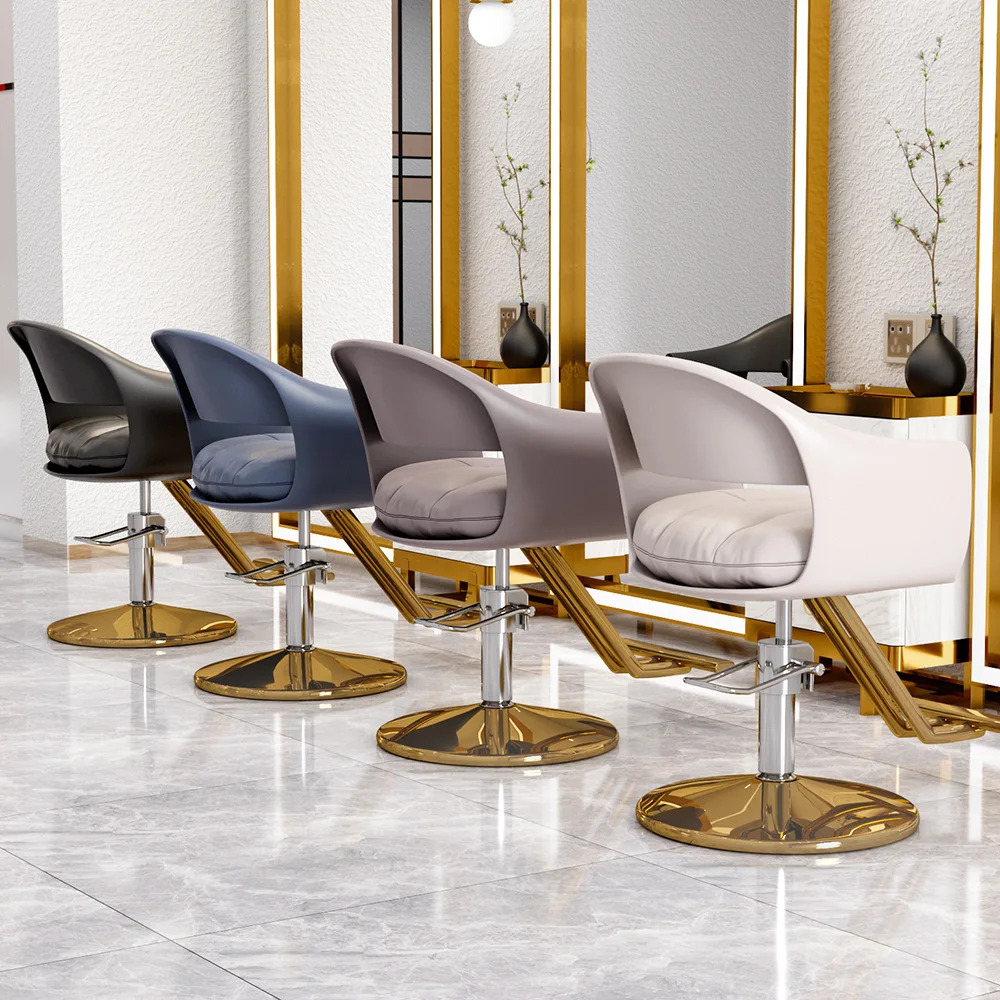 Professional Heavy Duty Barber Chair,Luxury PU Leather Salon Chair With Light Lift Rotating Feature Reclining Modern Design Comf