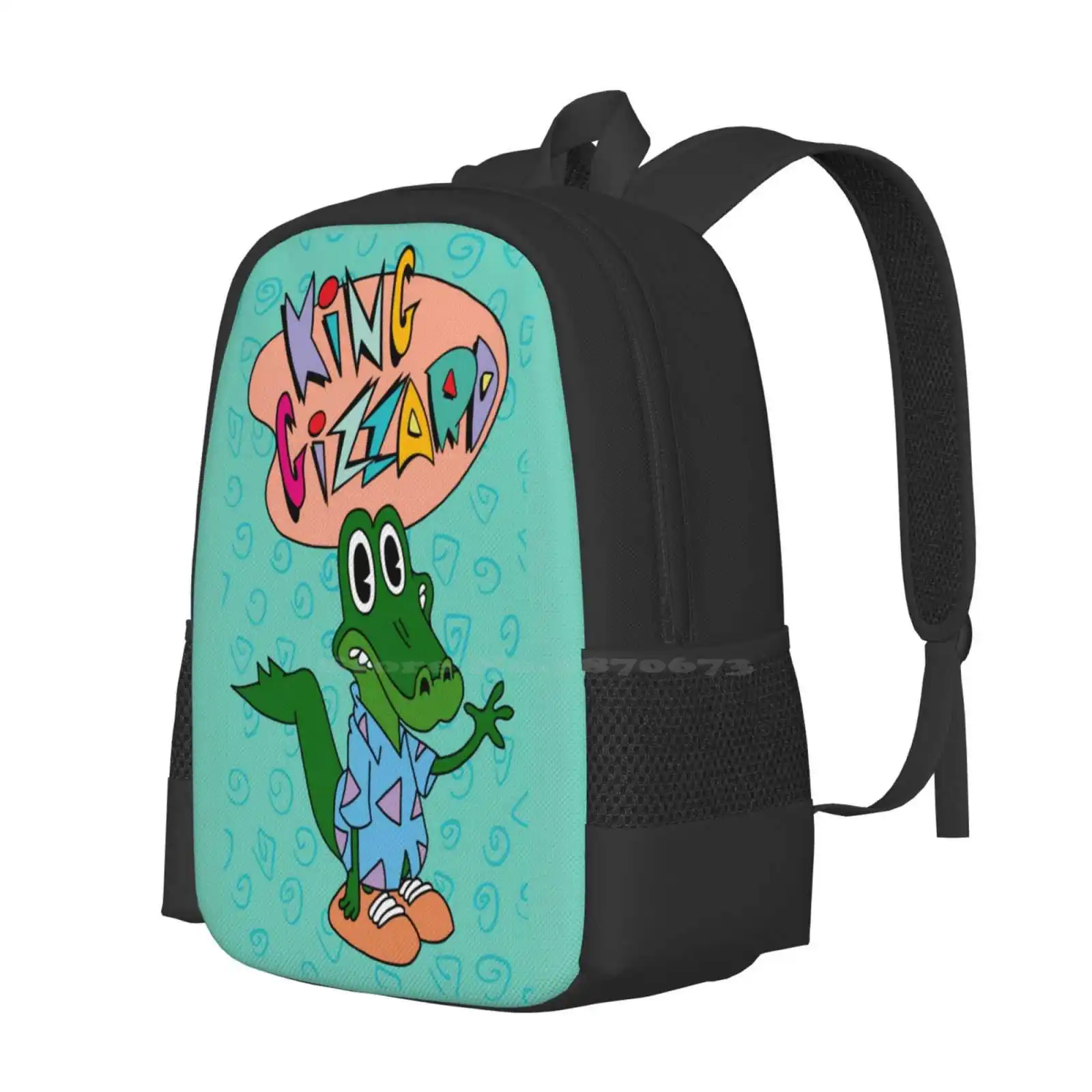 King Gizzard Crocko - All Proceeds To Charity. Hot Sale Schoolbag Backpack Fashion Bags King Gizzard Gizzverse Rocko Modern Life