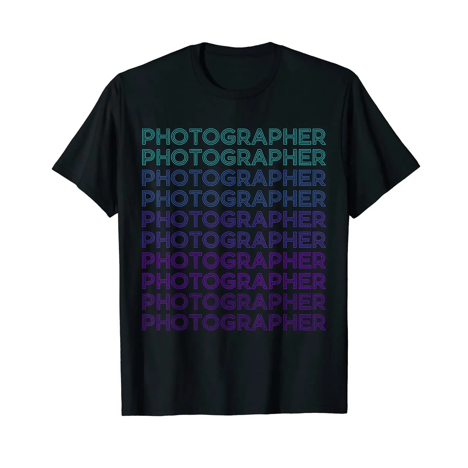 Appareil photo rétro pour photographie de photographe T Shirt vintage Washed Breathable Stretched Casual homme Comfortable Soft