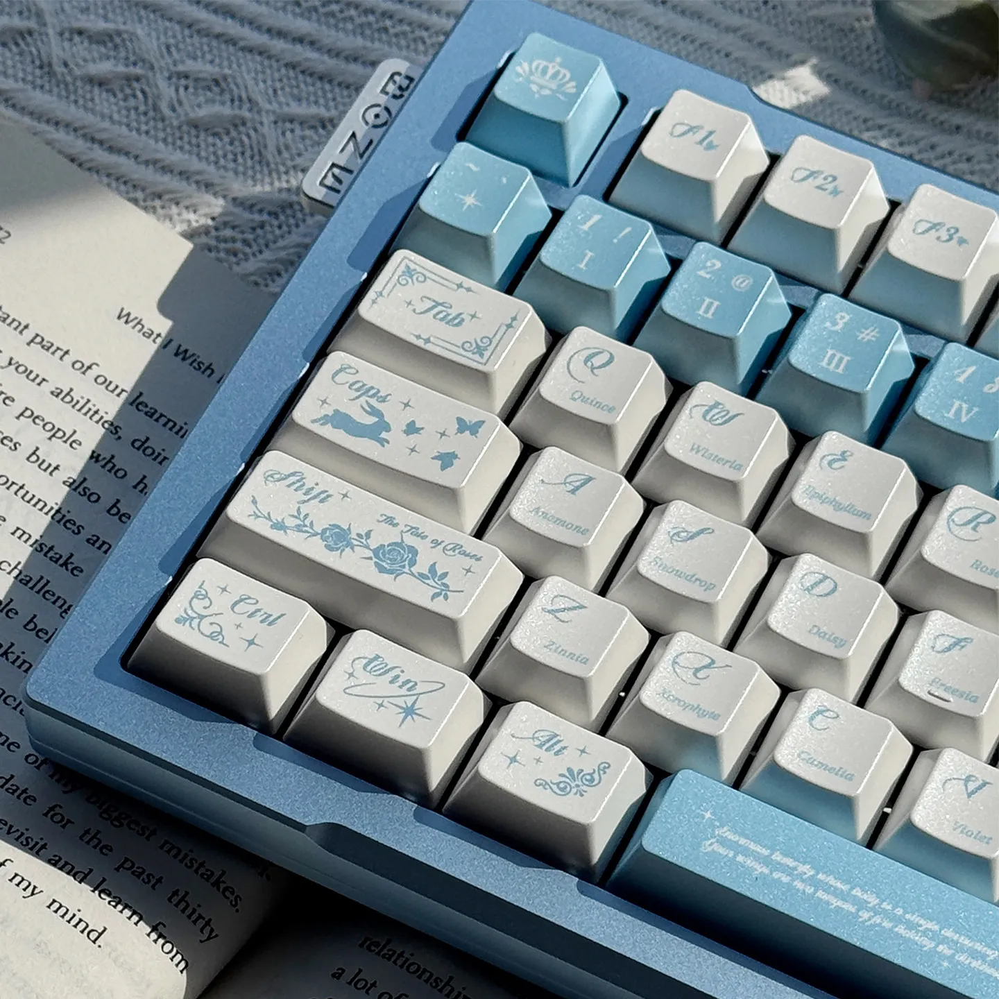 Become Butterfly Theme Keycaps Set PBT Cherry Profile Sublimation Custom Original Handmade Keycaps for Mechanical Keyboard Gift