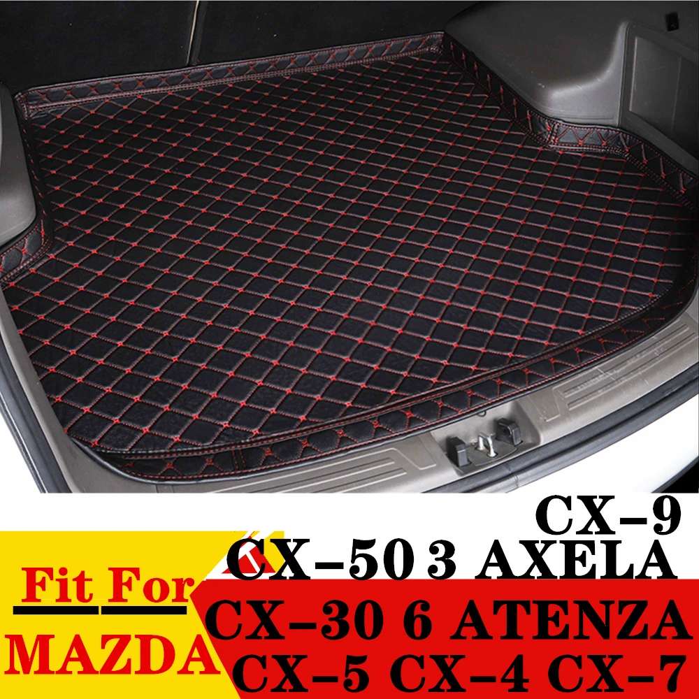 High Side Car Trunk Mat For Mazda 3 Axela CX-30 CX-50 CX-5 CX5 CX-4 CX-9 CX-7 6 ATENZA XPE Rear Cargo Carpet Pad Tail Boot Liner