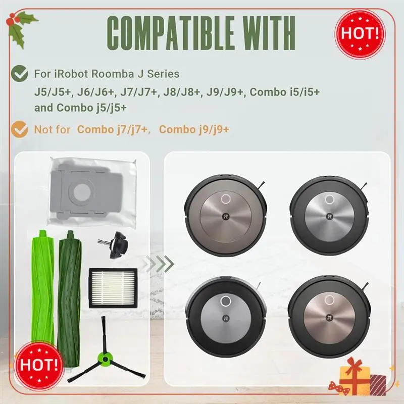 Escova de aspirador de pó de substituição able para irobotroomba i6 + i7 i7 + i8 i8 i8 + j7/plus e5 e6 e7 i e & j série acessório