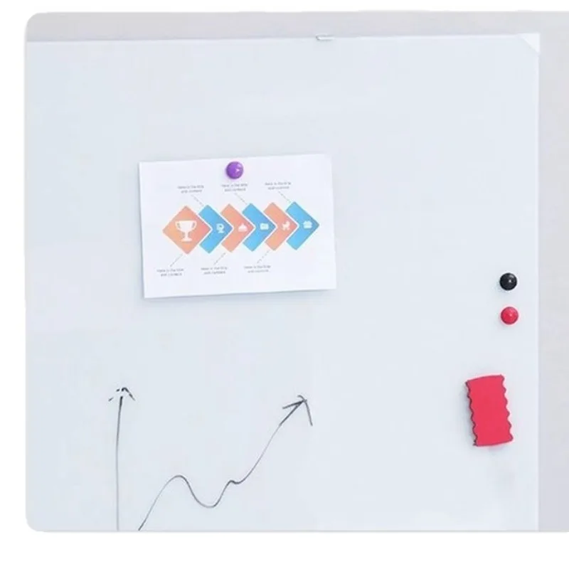 

Matte glass whiteboard Projection tempered glass Wall-mounted office conference room Teaching and training Writing board