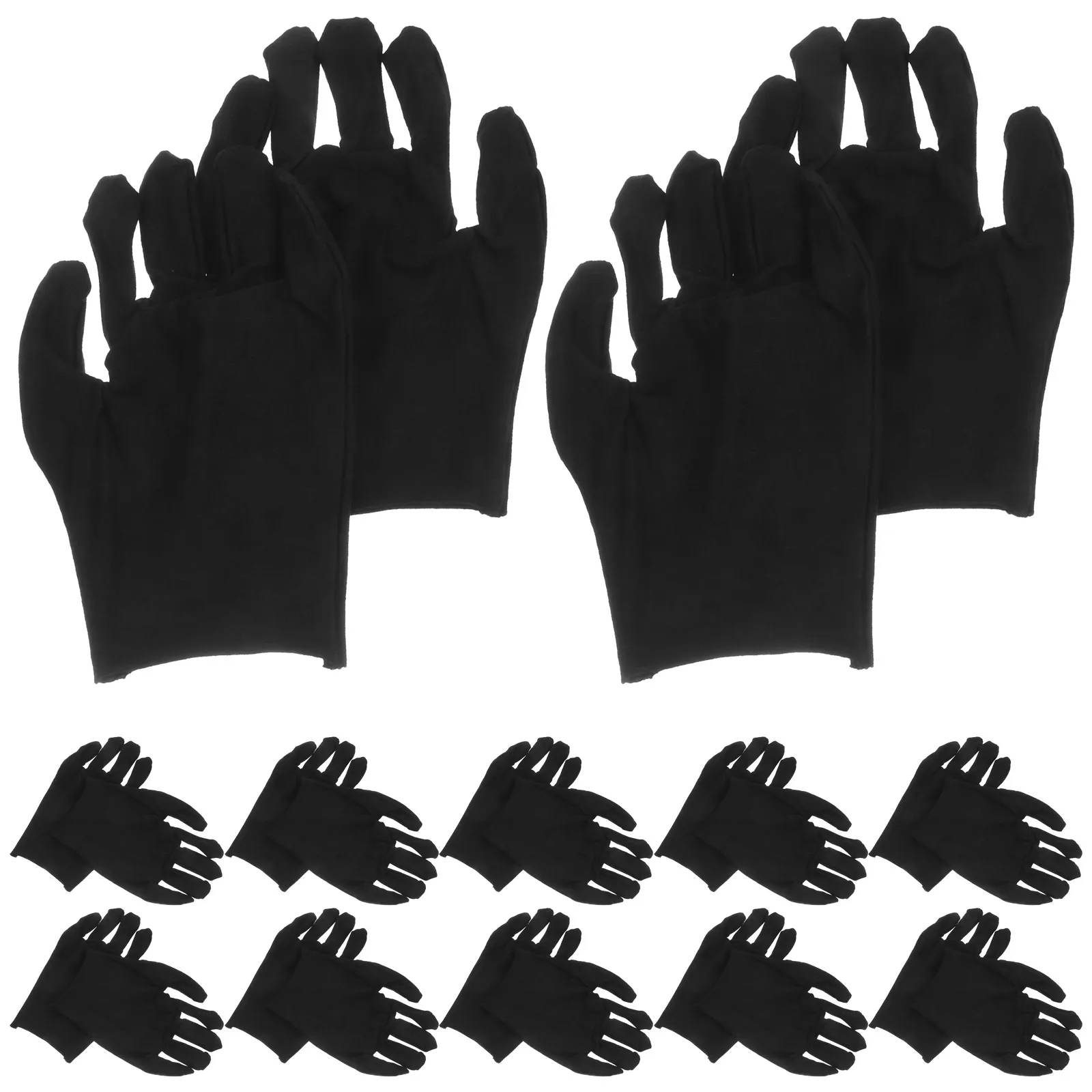 

Thicken Cotton Gloves Black Labour Protection Safety Working Gloves For Gardening Cutting Comfortable Lightweight