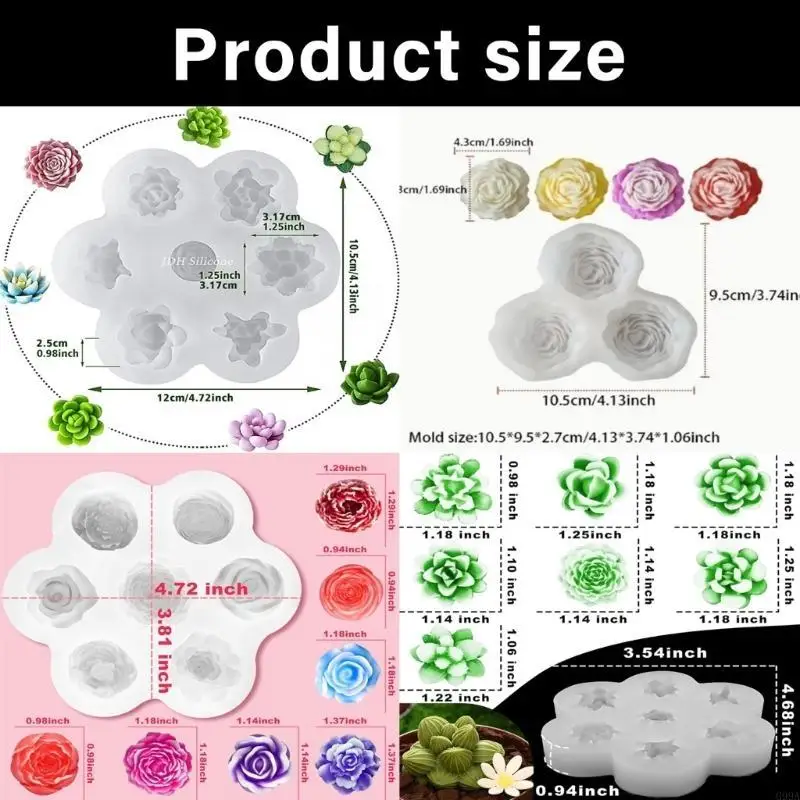 G99a candine profumate stampi fiori in silicone stampi stampi da forno