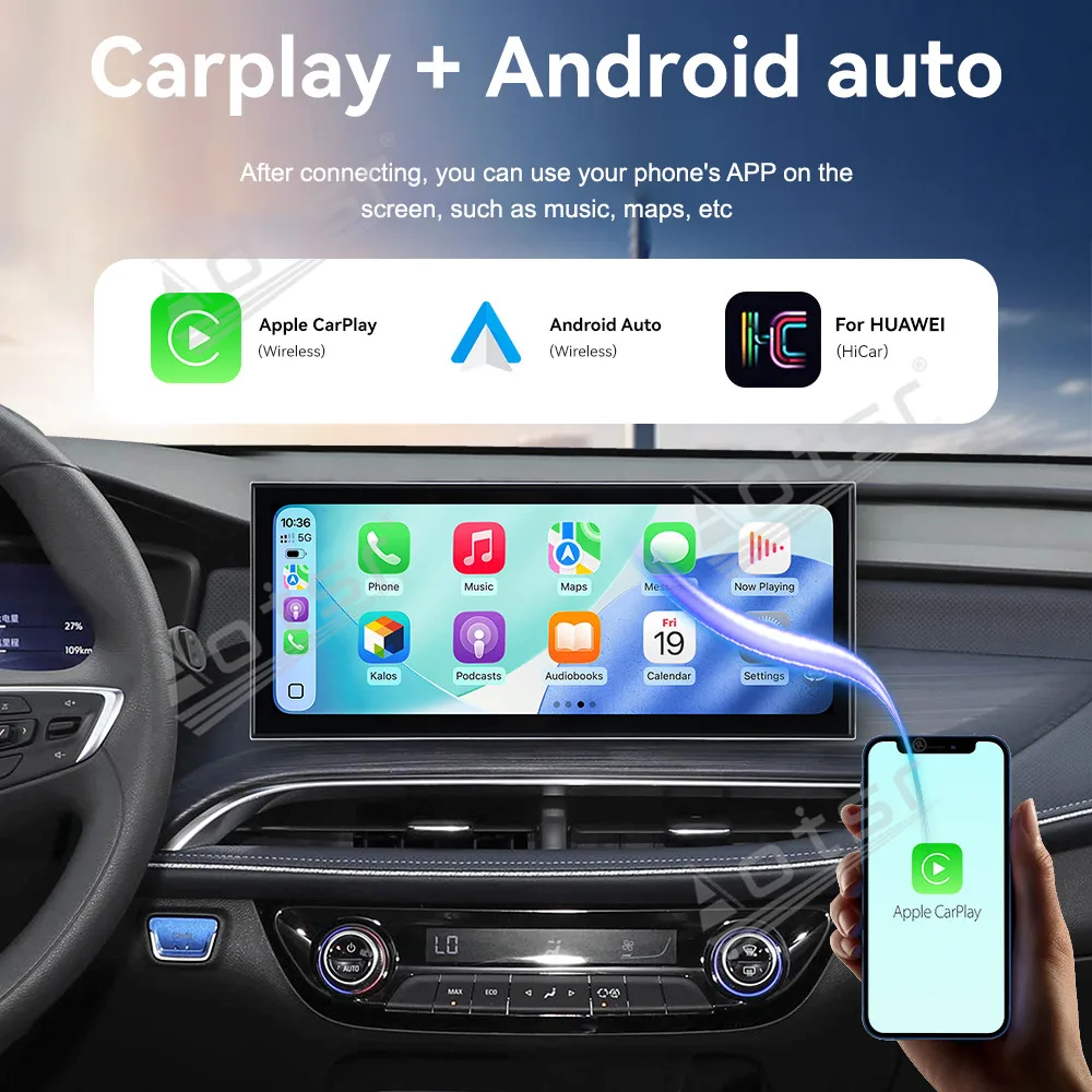 15.8 Inch Android 15 CarPlay For Buick Velite 6 2022-2024 Car Radio HD Touch Screen Multimedia Player GPS Navigation Head Unit