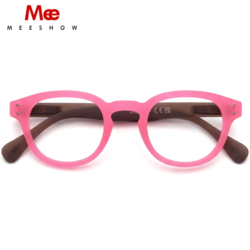 

Meeshow New Rose Mocha Reading Glasses Retro Europe Style Quality Men Women Eye Glasses With Flex Lesebrillen 1513