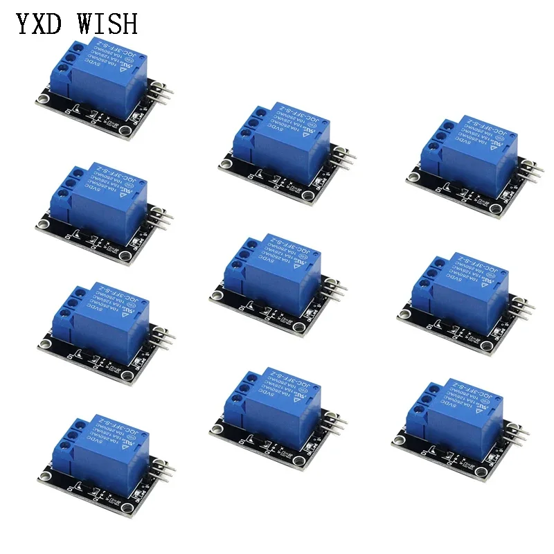 10pcs KY-019 5V One 1 Channel Relay Module Shield For PIC AVR DSP ARM 1 Way Relays Board For Arduino MCU DIY Kit