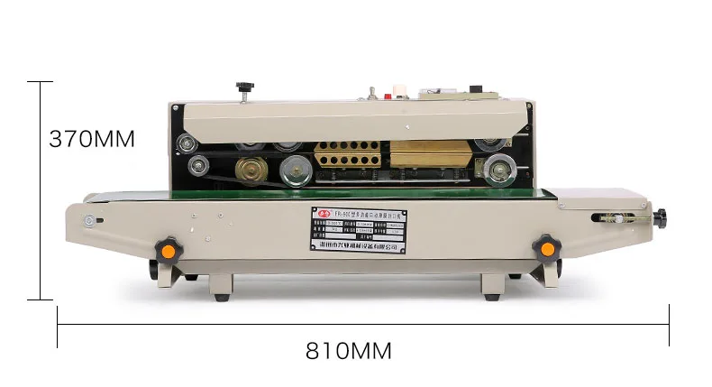 FR-900 Automatic Horizontal Plastic Film Bags Heat Sealing Machine Continuous Band Sealer Machine