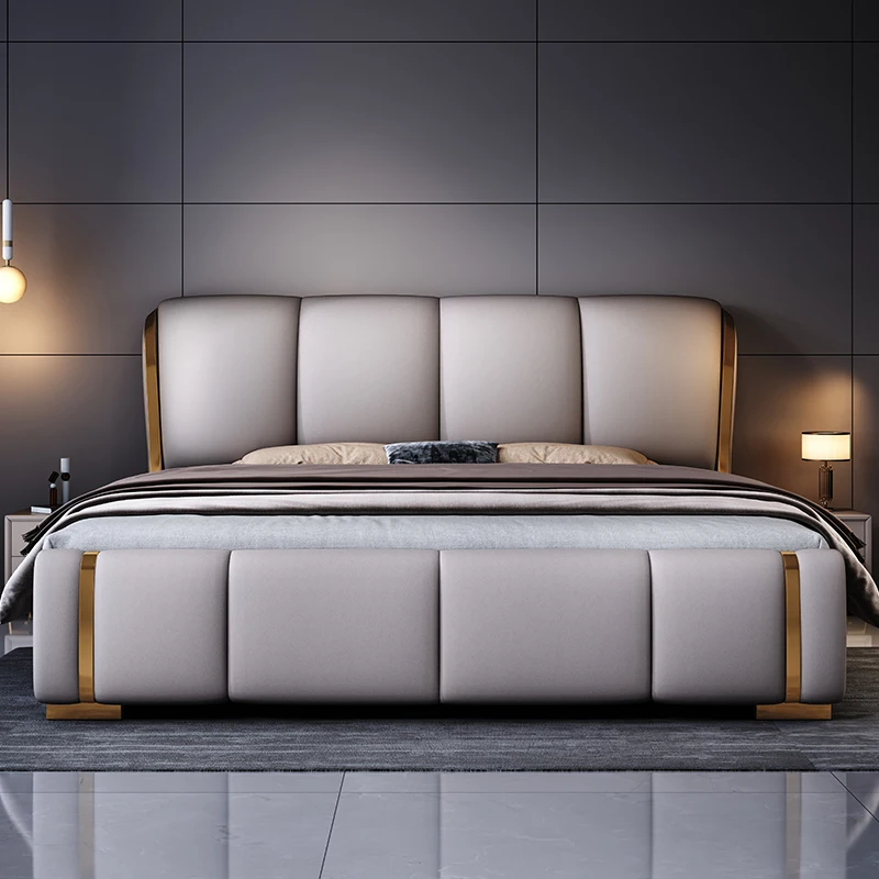 

Aesthetic Unique Bed Modern Queen Size Sleeping Double Bed Organizer Waterproof Camarotes Para Dormitorio Home Decoration