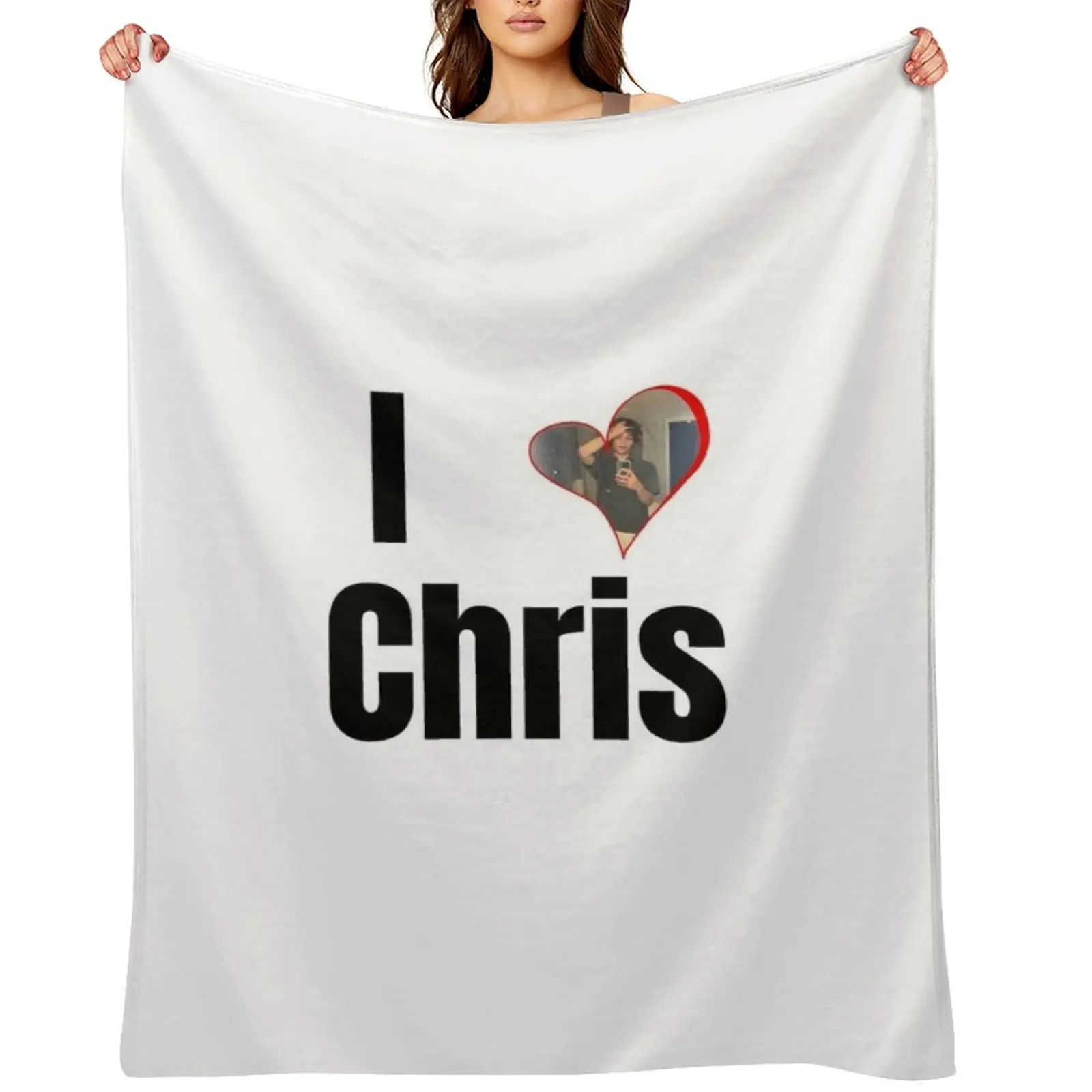 

I Heart Chris Sturniolo Throw Blanket Furry sofa bed Summer Beddings Cute Plaid Blankets